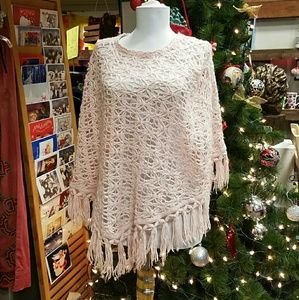 Light pink poncho